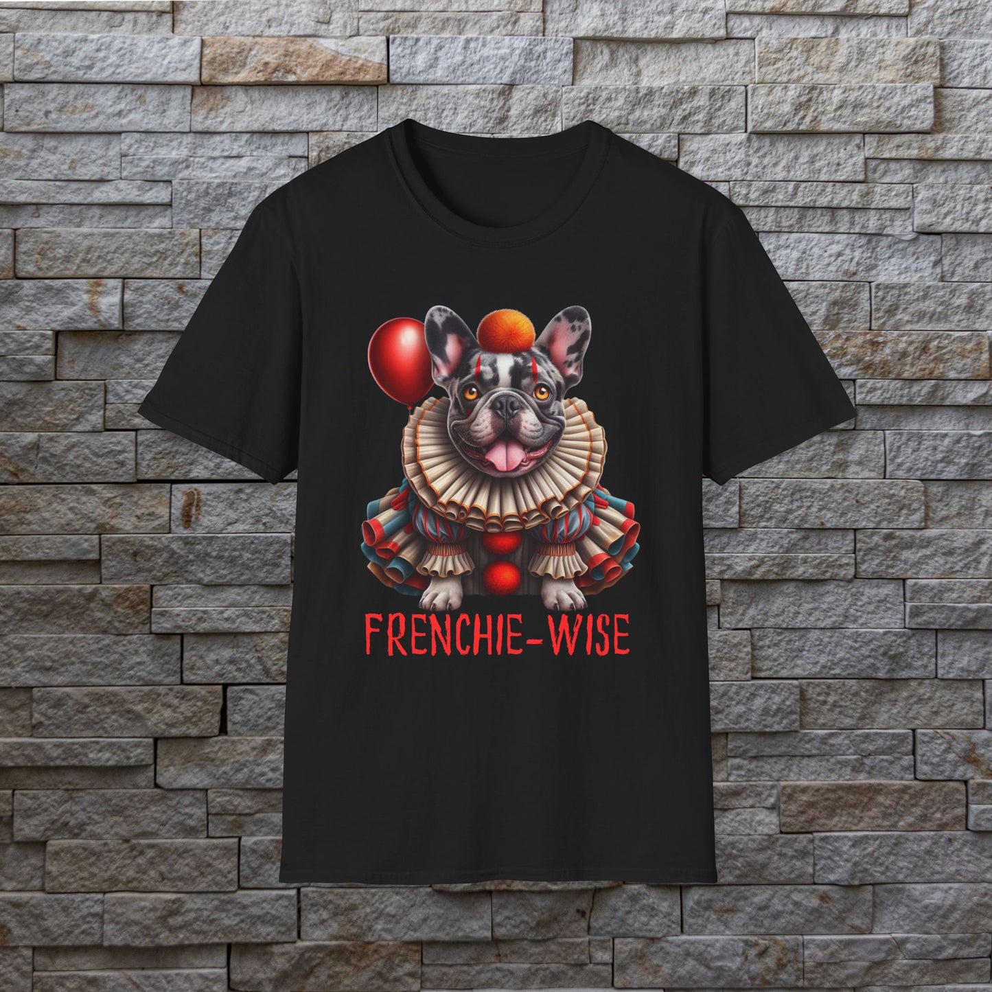 Frenchie-Wise Unisex Softstyle T-Shirt