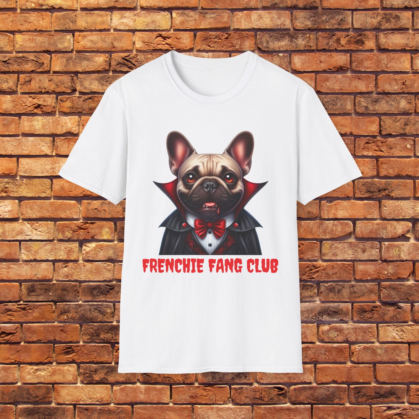 Frenchie Fang Club Unisex Softstyle T-Shirt