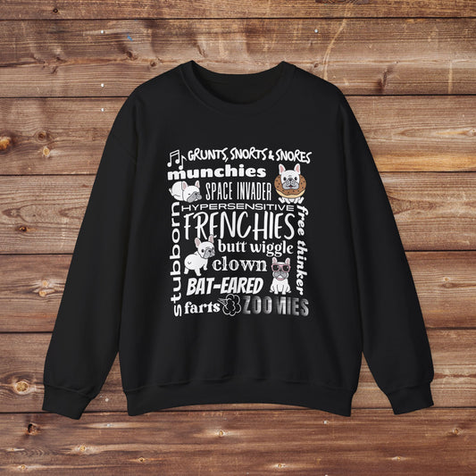 Frenchie Collage Unisex Heavy Blend™ Crewneck Sweatshirt