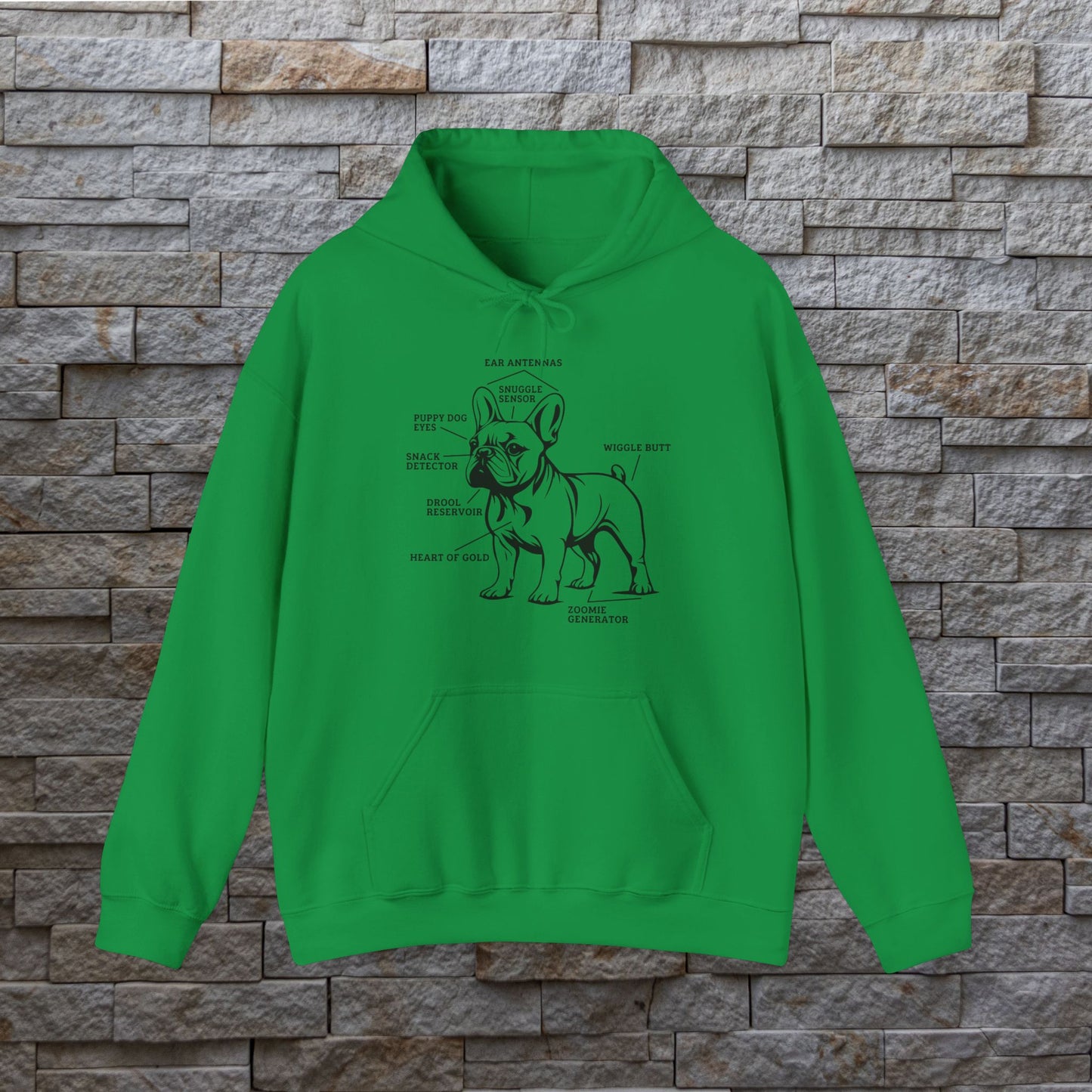 Anatomy of a Frenchie-Unisex Heavy Blend™ Hooded Sweatshirt