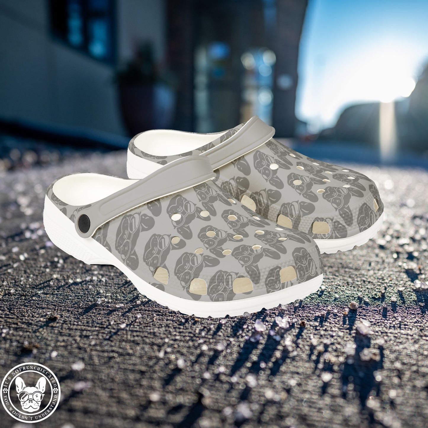 SoFrenchiecated (Light Gray) - Foam Rubber Shoes