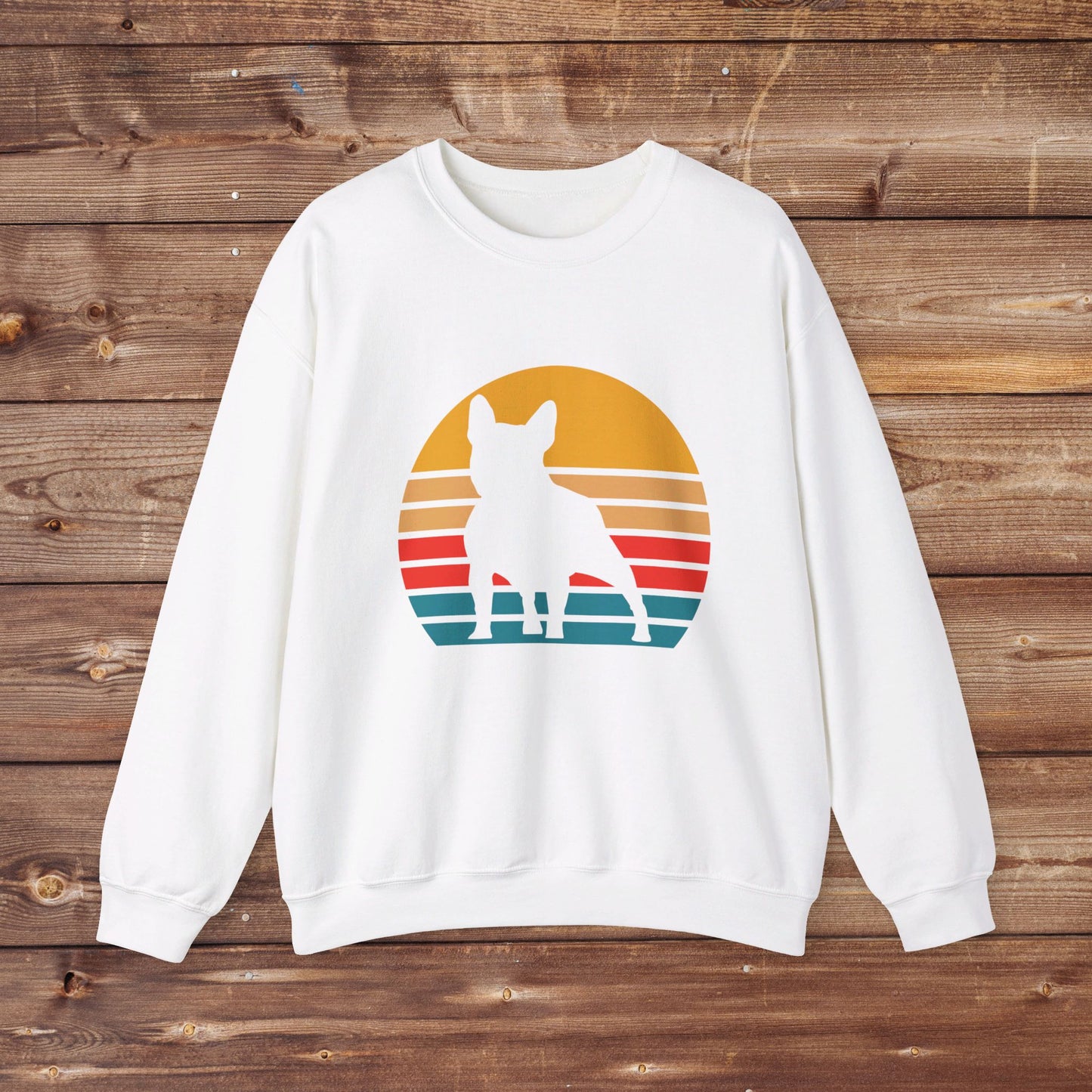 Frenchie Sunset Silhouette - Unisex Heavy Blend™ Crewneck Sweatshirt