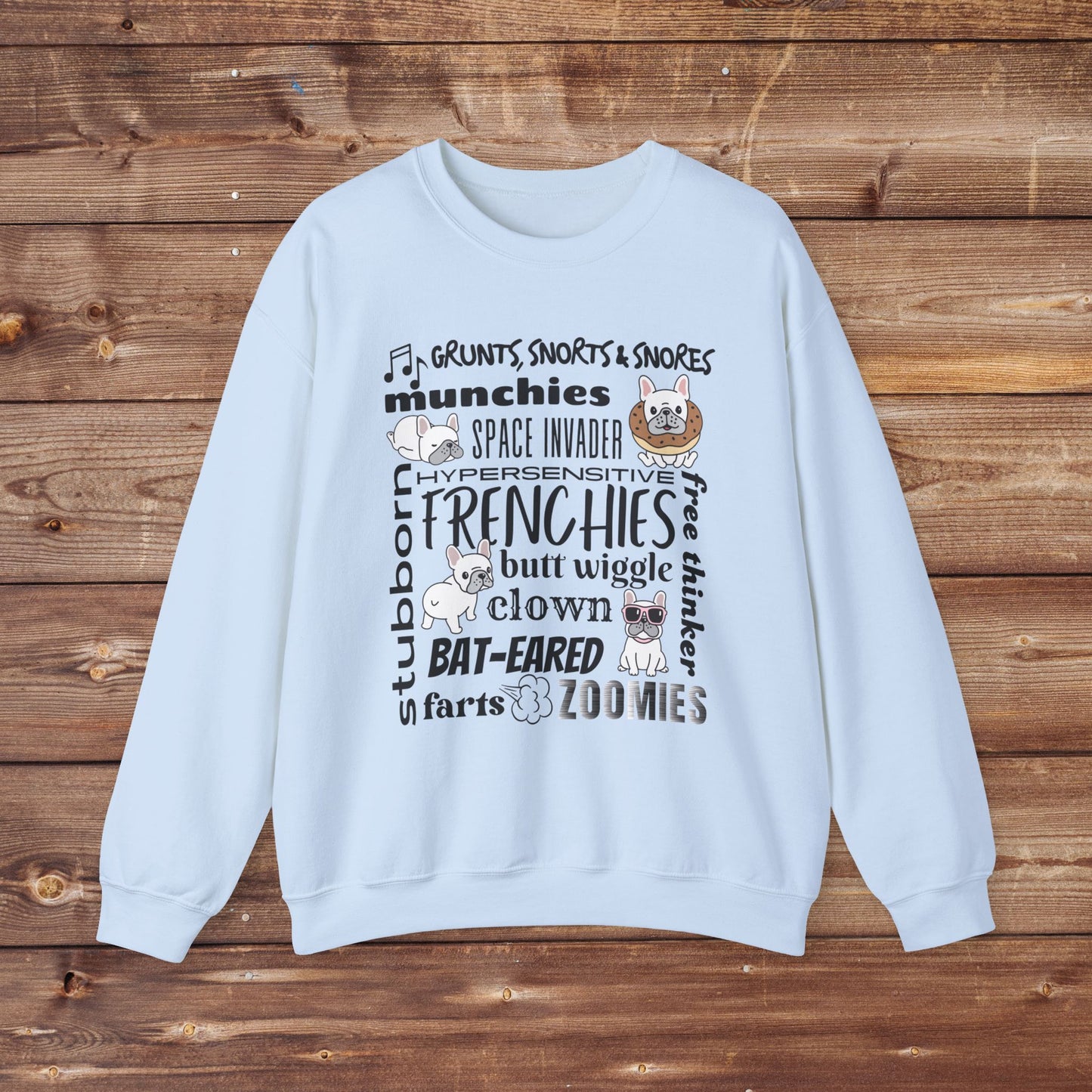 Frenchie Collage Unisex Heavy Blend™ Crewneck Sweatshirt