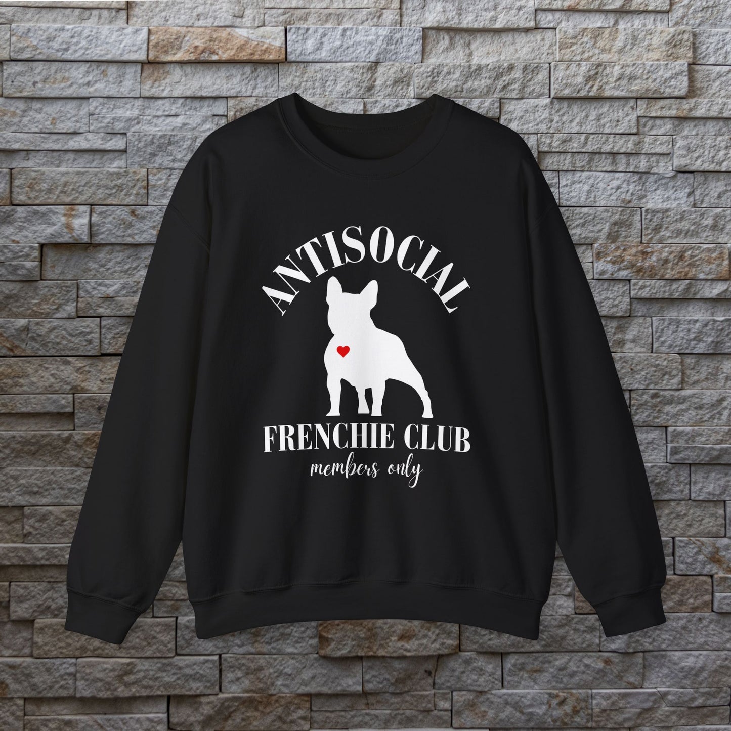 Antisocial Frenchie Club Unisex Heavy Blend™ Crewneck Sweatshirt