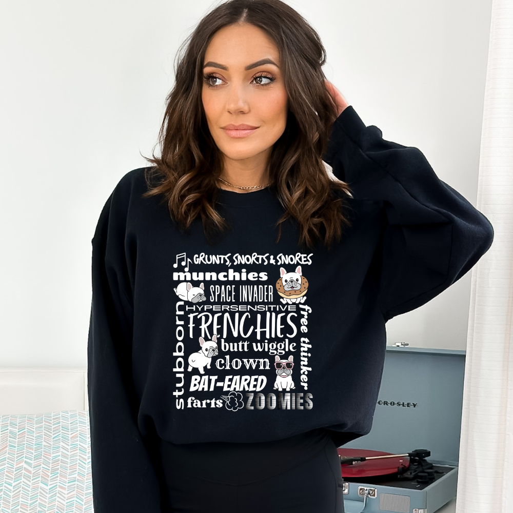 Frenchie Collage Unisex Heavy Blend™ Crewneck Sweatshirt