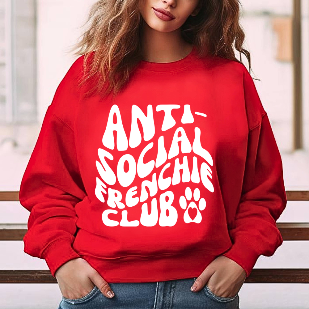 Anti-Social Frenchie Club Unisex Heavy Blend™ Crewneck Sweatshirt