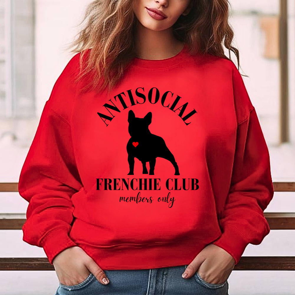 Antisocial Frenchie Club Unisex Heavy Blend™ Crewneck Sweatshirt