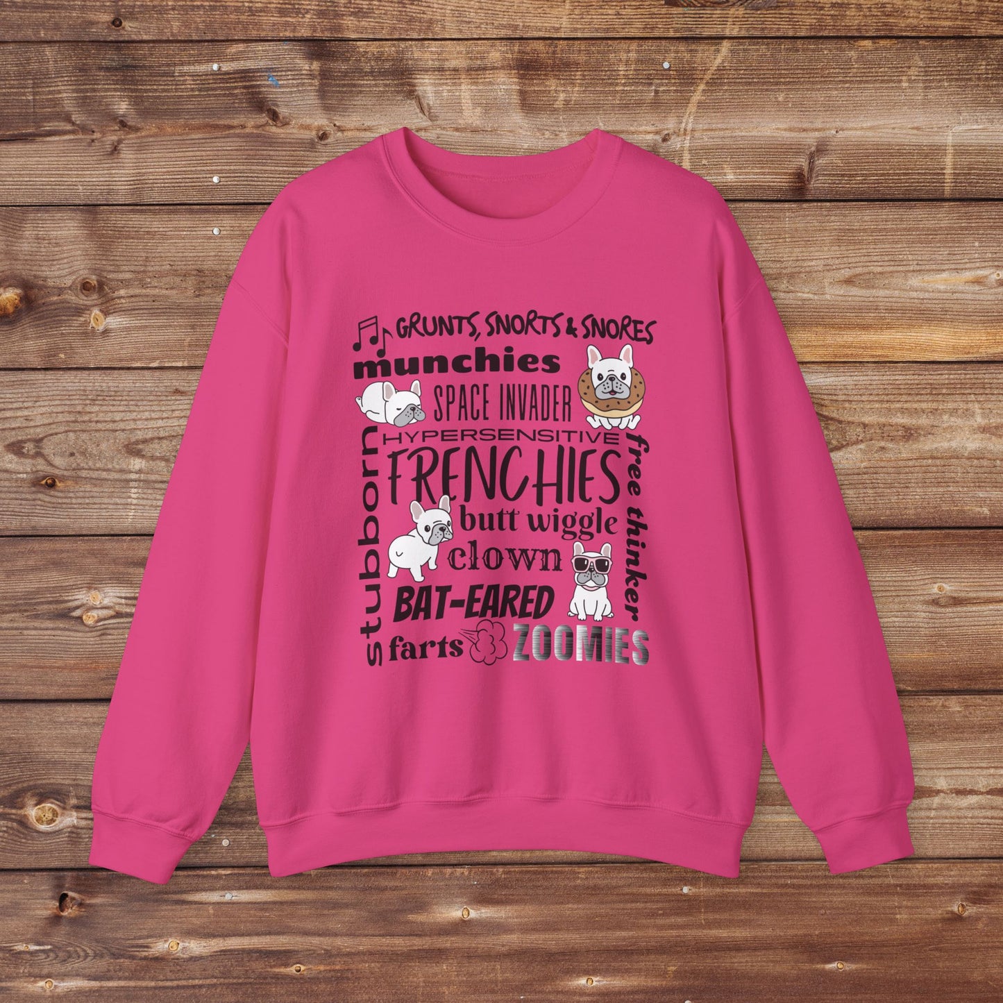 Frenchie Collage Unisex Heavy Blend™ Crewneck Sweatshirt