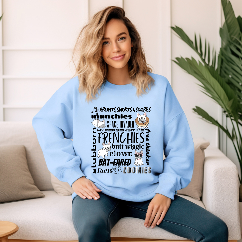 Frenchie Collage Unisex Heavy Blend™ Crewneck Sweatshirt