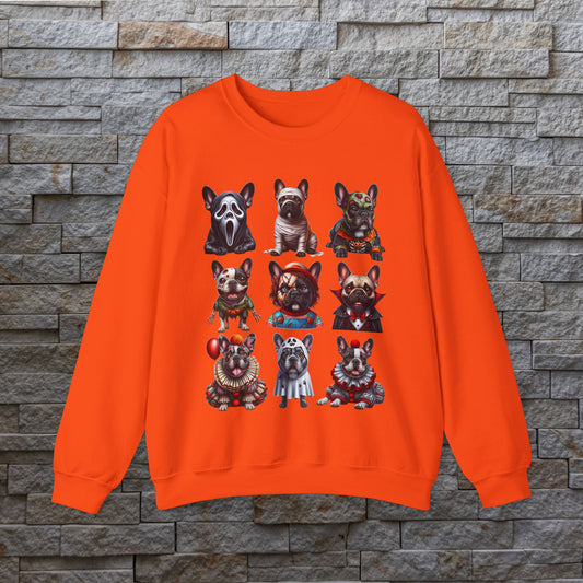 Nightmare On Frenchie Street Unisex Heavy Blend™ Crewneck Sweatshirt