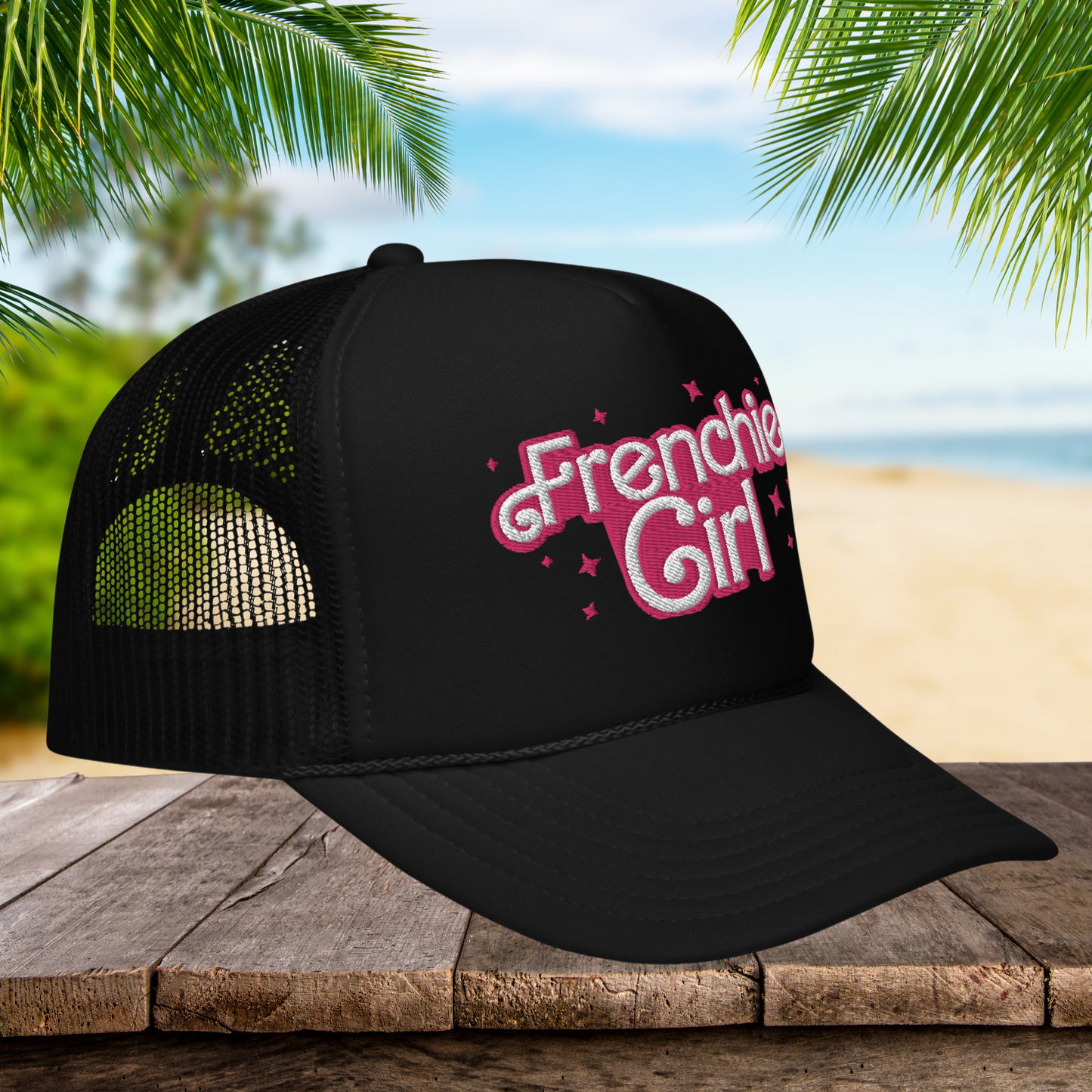 Frenchie Girl Foam trucker hat