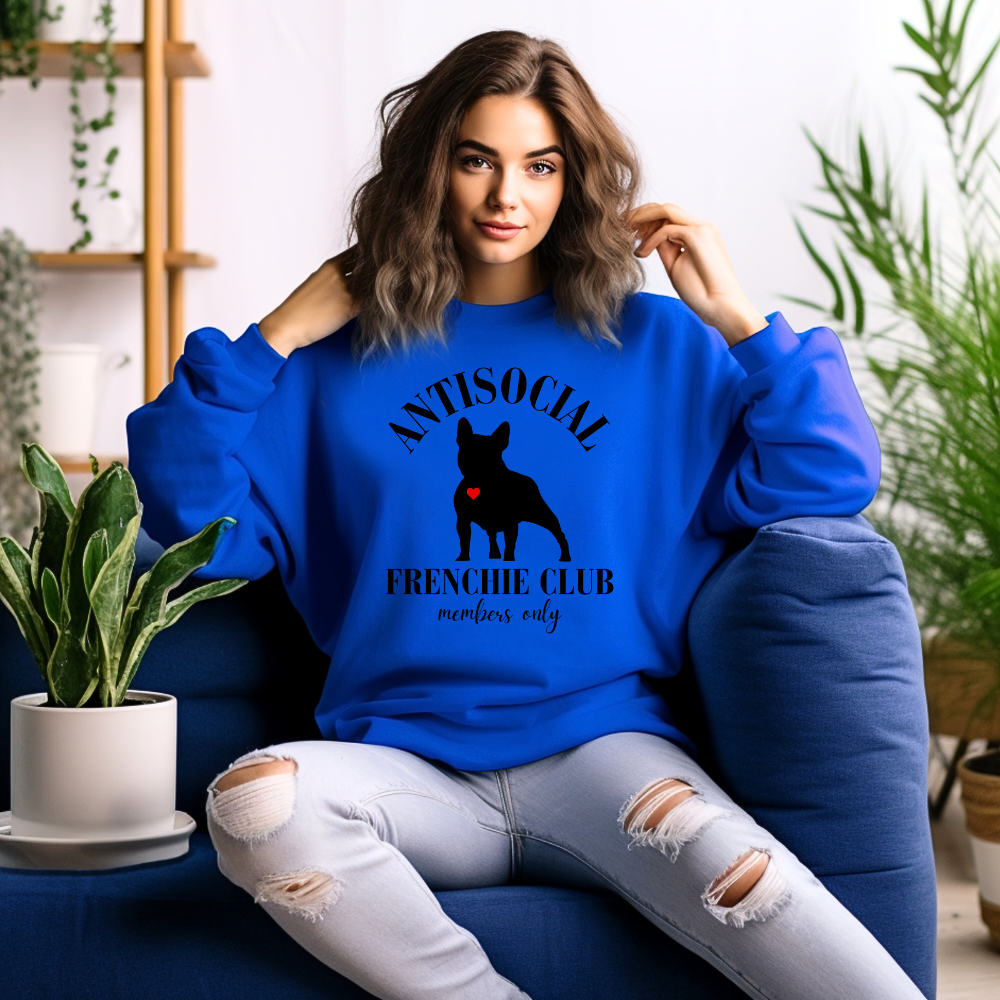 Antisocial Frenchie Club Unisex Heavy Blend™ Crewneck Sweatshirt