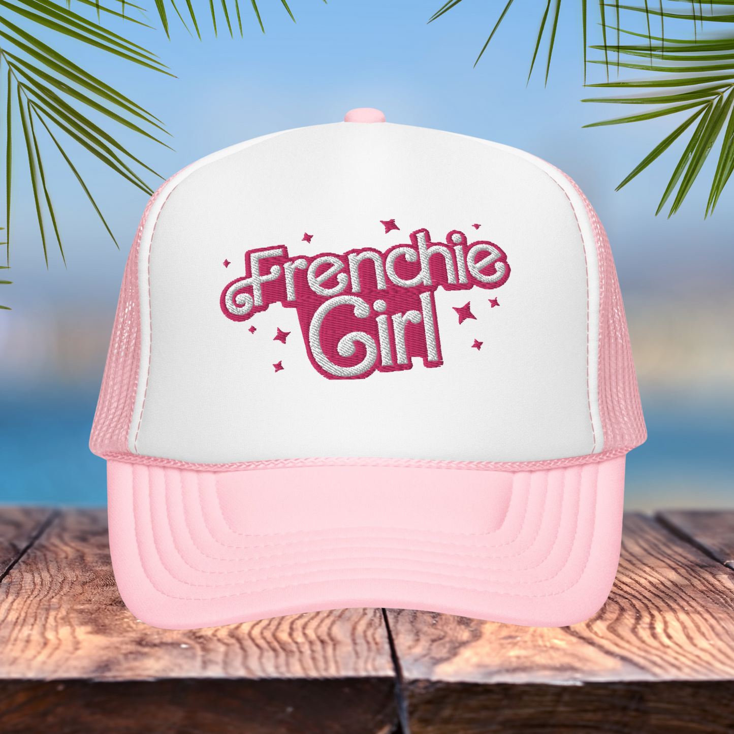 Frenchie Girl Foam trucker hat