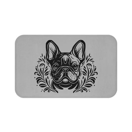 Frenchie Silhouette-Bath Mat